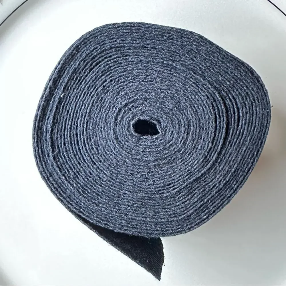 Cotton black Webbing thin 5 yards make your own guitar or purse strap